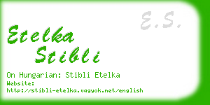 etelka stibli business card